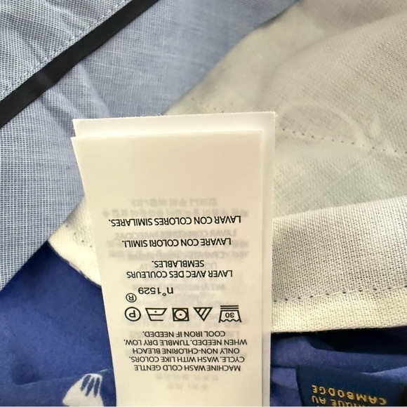 Ralph Lauren Polo Golf Pants Mens 30x30 Tailored Fit Print Stretch Blue White - Picture 8 of 10